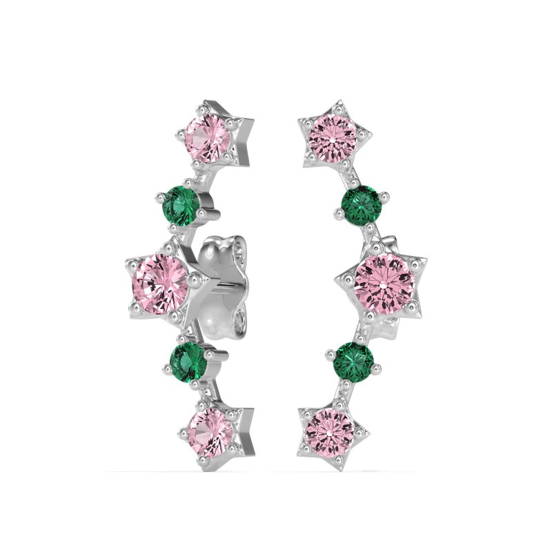 Ear Climber Stud Earrings