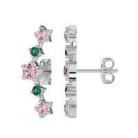 Ear Climber Stud Earrings