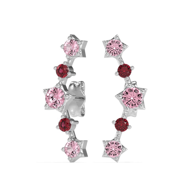 Ear Climber Stud Earrings