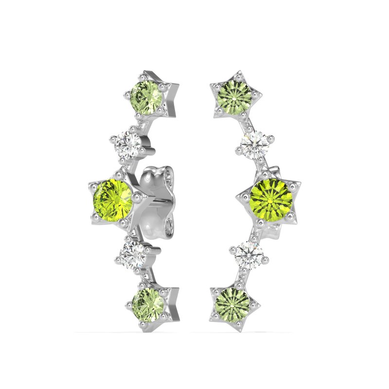 Ear Climber Stud Earrings