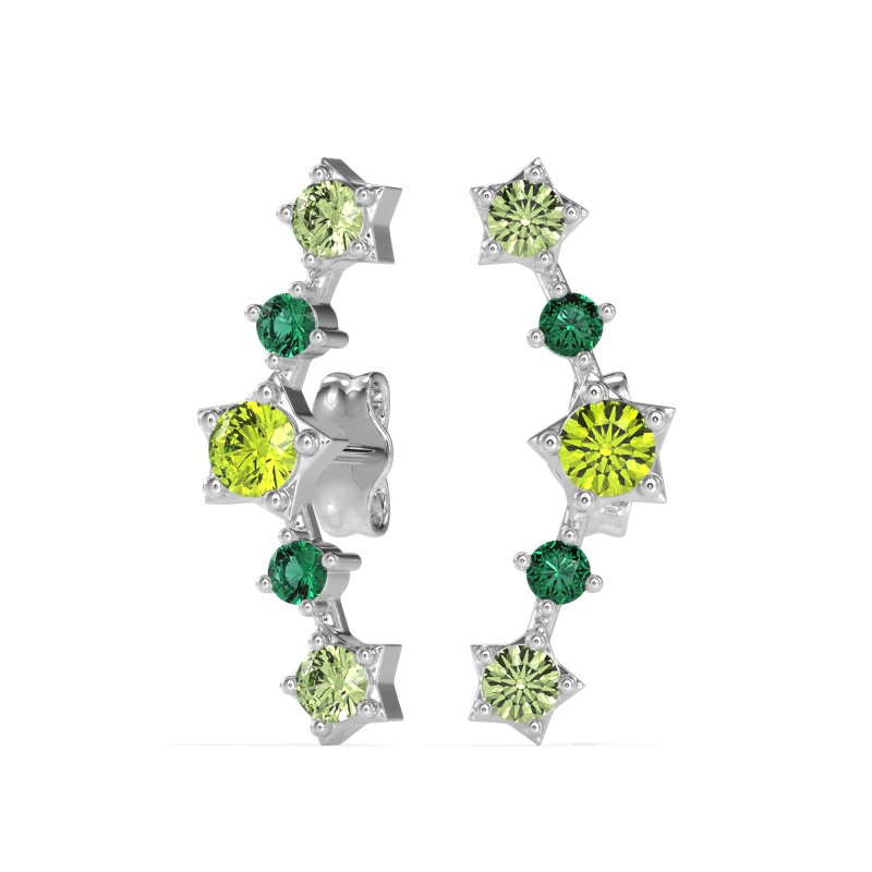 Ear Climber Stud Earrings