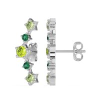 Ear Climber Stud Earrings