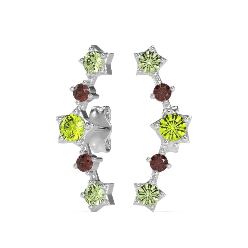 Ear Climber Stud Earrings