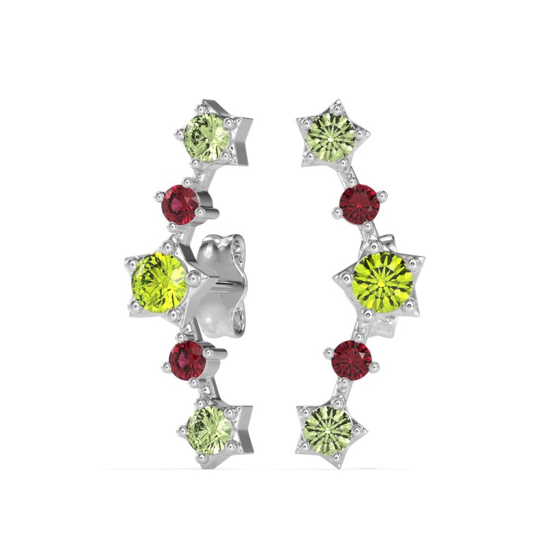 Ear Climber Stud Earrings