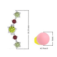 Ear Climber Stud Earrings