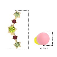 Ear Climber Stud Earrings