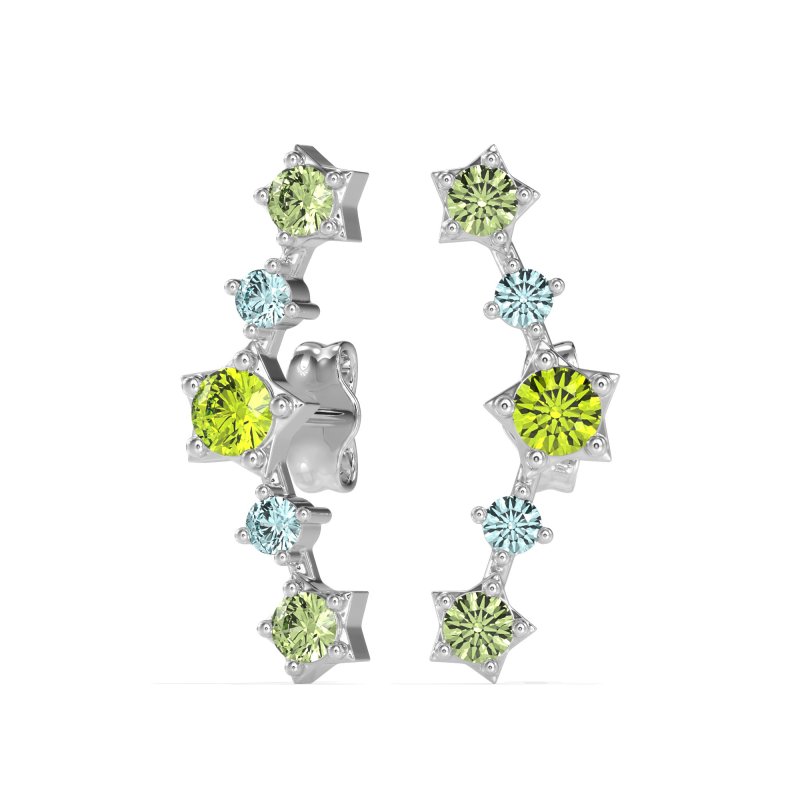 Ear Climber Stud Earrings