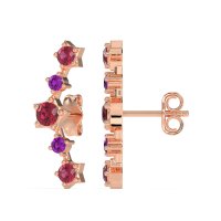 Ear Climber Stud Earrings