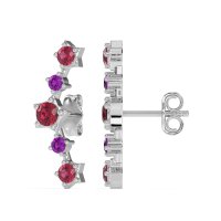 Ear Climber Stud Earrings