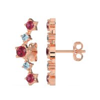 Ear Climber Stud Earrings