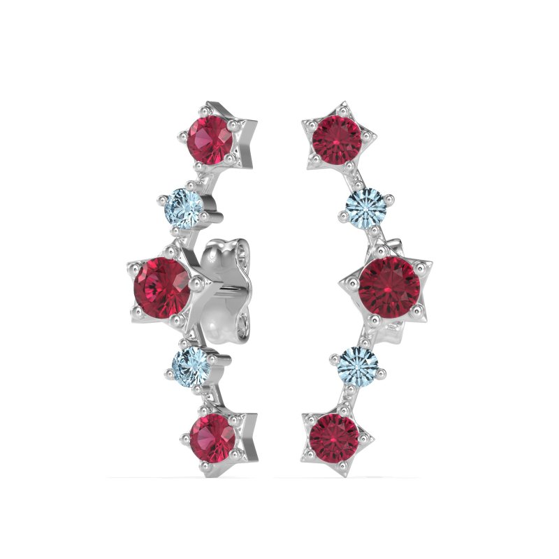 Ear Climber Stud Earrings