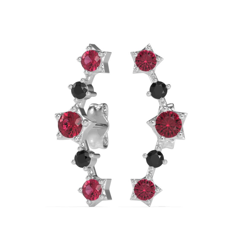 Ear Climber Stud Earrings