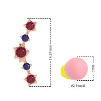 Ear Climber Stud Earrings
