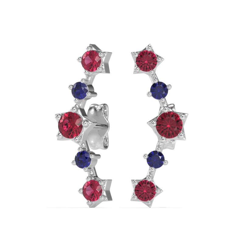 Ear Climber Stud Earrings