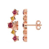 Ear Climber Stud Earrings