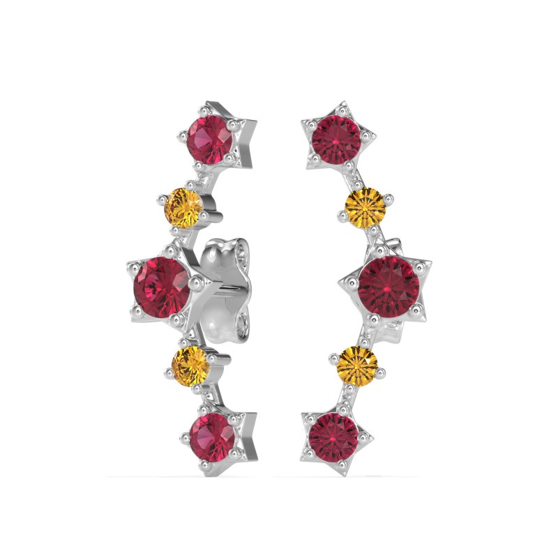 Ear Climber Stud Earrings