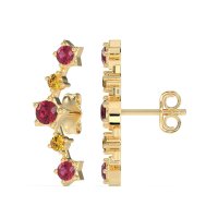 Ear Climber Stud Earrings