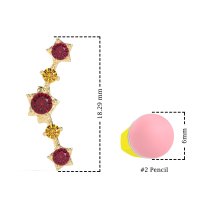 Ear Climber Stud Earrings