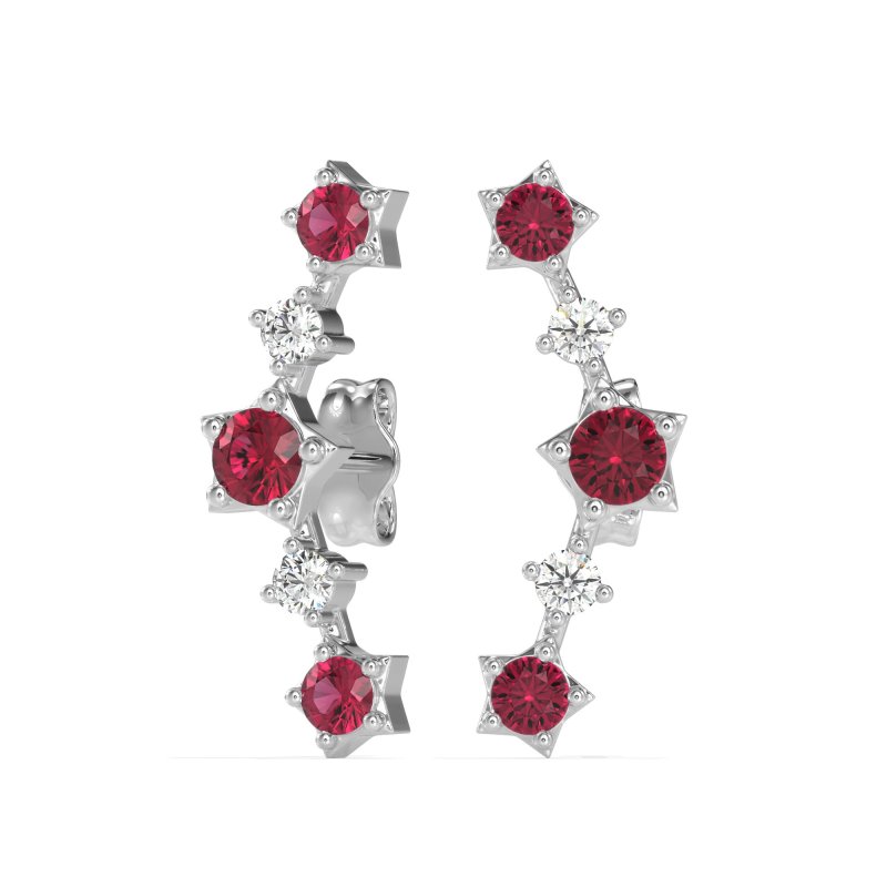 Ear Climber Stud Earrings