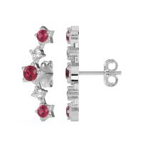 Ear Climber Stud Earrings