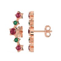 Ear Climber Stud Earrings