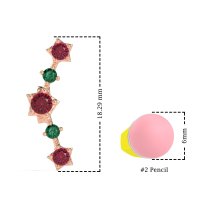 Ear Climber Stud Earrings
