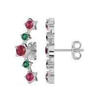 Ear Climber Stud Earrings