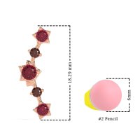 Ear Climber Stud Earrings