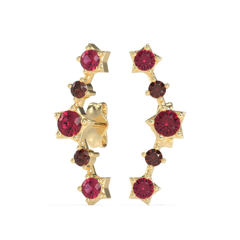 Ear Climber Stud Earrings