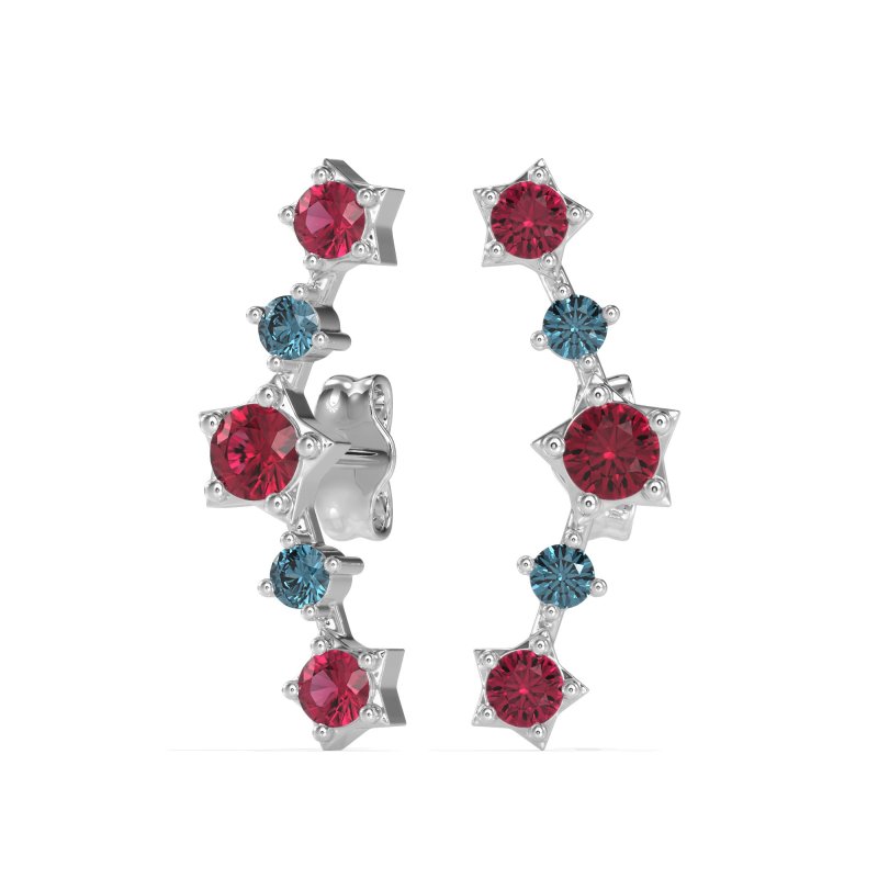 Ear Climber Stud Earrings