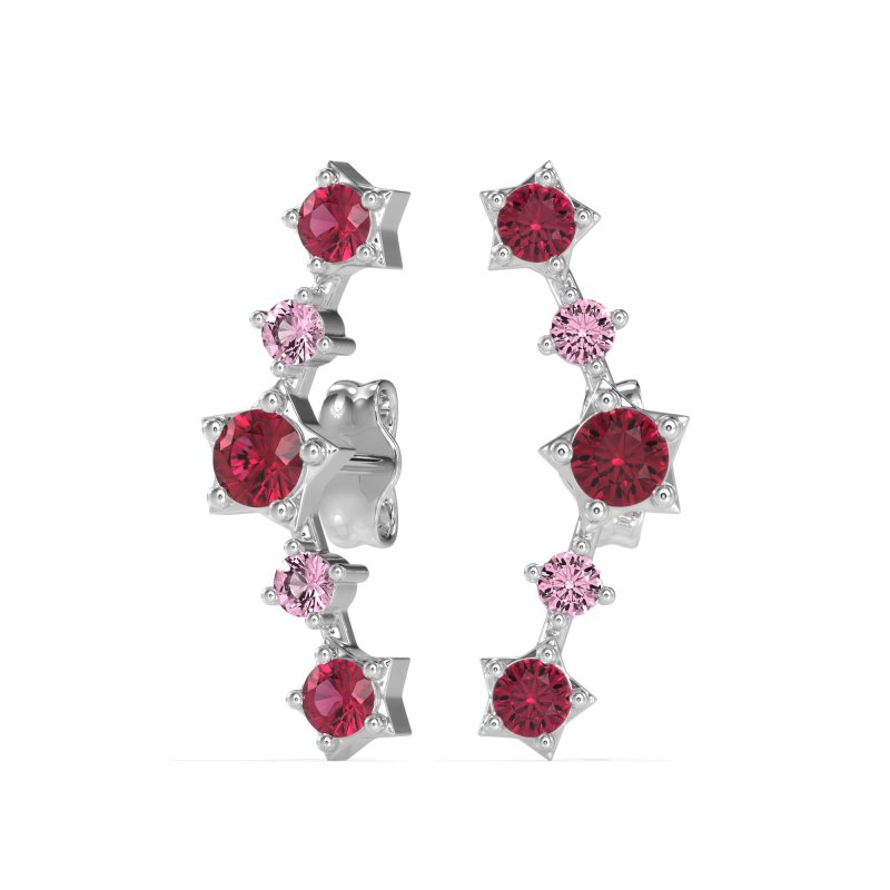 Ear Climber Stud Earrings