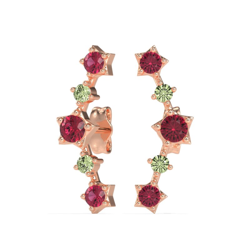 Ear Climber Stud Earrings