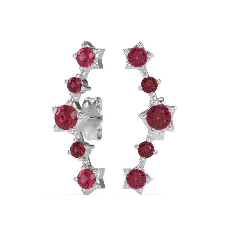 Ear Climber Stud Earrings