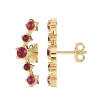 Ear Climber Stud Earrings