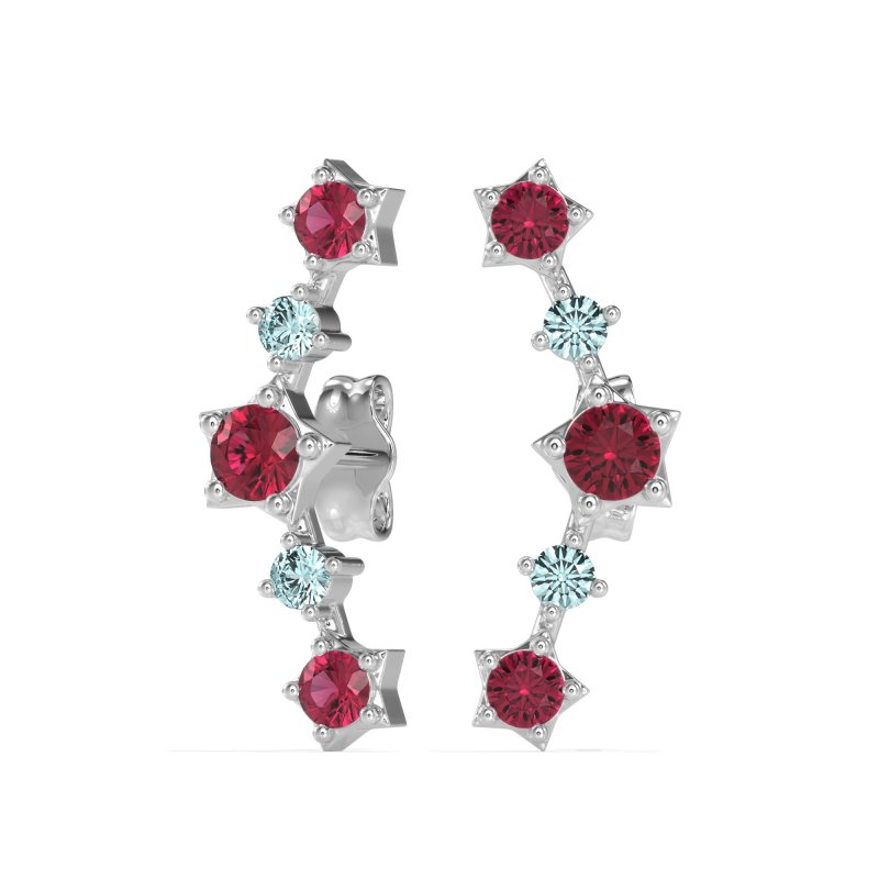 Ear Climber Stud Earrings