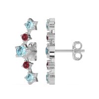Ear Climber Stud Earrings