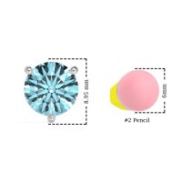 Three-Prong Martini Studs