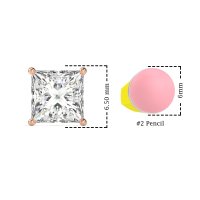 Classic Four Prong Princess Studs