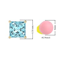 Classic Four Prong Princess Studs