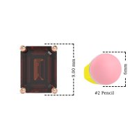 Classic Four Prong Emerald Cut Studs