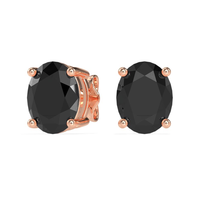 Classic Four Prong Oval Studs