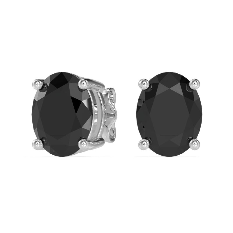Classic Four Prong Oval Studs