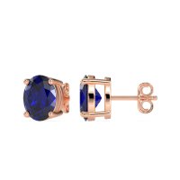 Classic Four Prong Oval Studs
