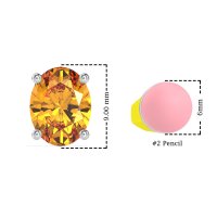 Classic Four Prong Oval Studs