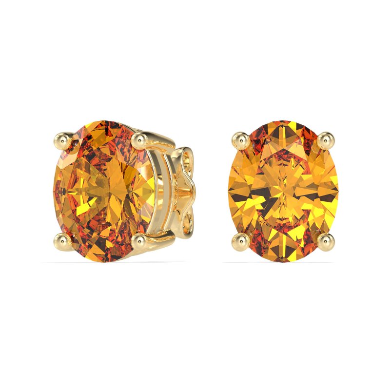 Classic Four Prong Oval Studs