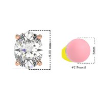 Classic Four Prong Oval Studs