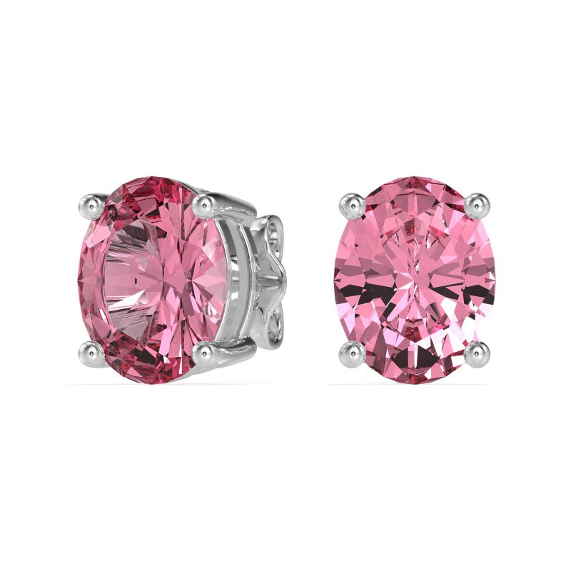 Classic Four Prong Oval Studs