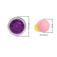 Classic Round Bezel-Set Studs