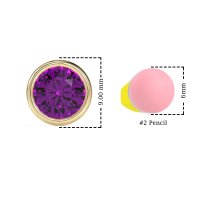 Classic Round Bezel-Set Studs