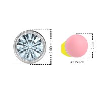 Classic Round Bezel-Set Studs